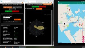 KrakenSDR Radio Direction Finding Retune with Autocalibration Test 1