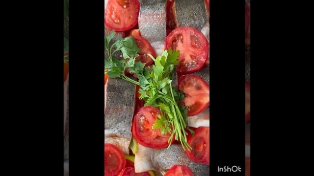 Форель с овощами запеченная в духовке👍