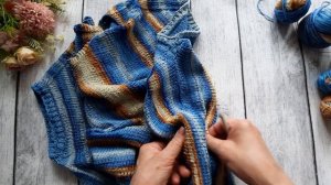 Легко и просто вязать поперечную футболкку..