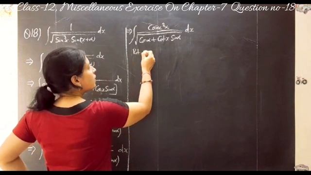 Integral of 1/√sin^3x sin(x+α) II Integrate 1/√sin^3x sin(x+α)II Q-18 Of Mis Ex on Ch-7 Class-12 II смотреть онлайн