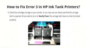 HP Printer 'Error 3' Code - Ink Tank 410 Series (415, 419, 450)