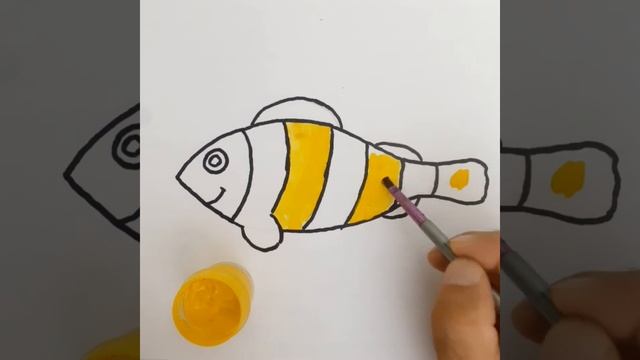 Draw a FISH,How to Draw a Fish for Kids/Рисовать Рыба,как нарисовать Рыба для детей/