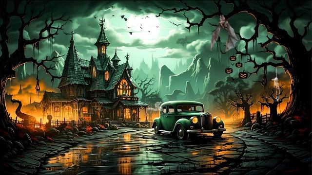 Halloween Spooky Ambience - Abandoned Haunted Witch House 🎃 Autumn, Spooky & Scary Halloween Music