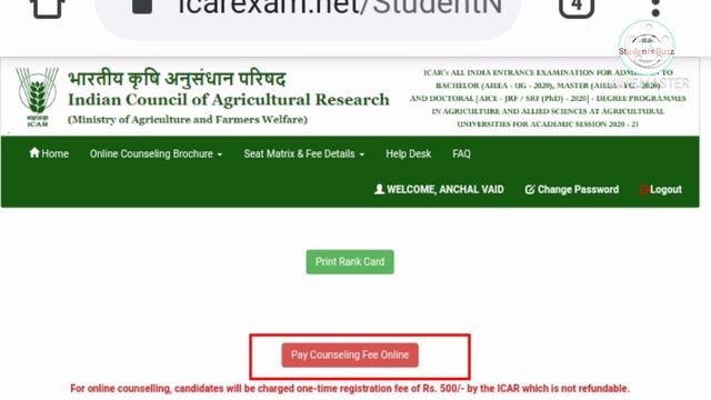 ICAR COUNSELLING REGISTRATION 2020🤔 HOW TO APPLY FOR COUNSELLING♂️ICAR UG/PG COUNSELLING PROCESS ➡️