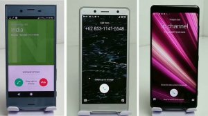 SONY XPERIA XZ1 VS XZ2 VS XZ3 incoming calls (same time)