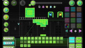 Строю уровень за 10 сек,1 минуту,5 минут и 15 минут в geometry dash.