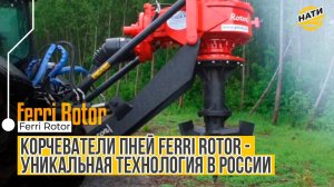 Корчеватели пней Ferri Rotor - уникальная технология в России