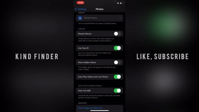 Show Hidden Album On iPhone’s Gallery