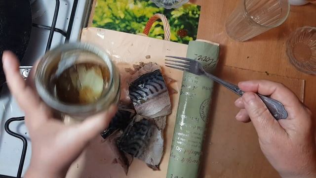 #СКУМБРИЯ  как #СЕЛЕДКА #чищу  #засол #дегустация #frying_fish