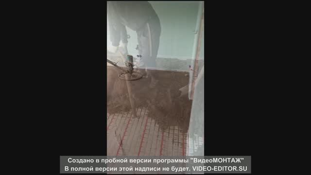 Полусухая стяжка на нашем объекте.
