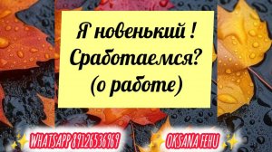 Я новенький!! Сработаемся?