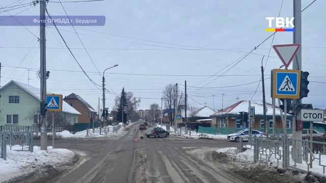 Произошло ДТП на ул. Маяковского в Бердске