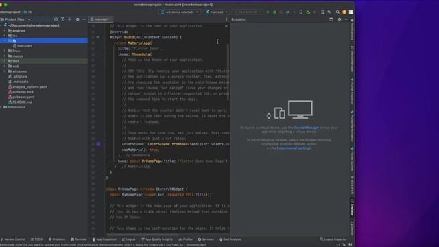 how to create a new flutter project using a terminal ll macos смотреть онлайн