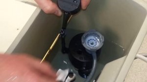 Flushing debris from the Fluidmaster 400 series fill valve