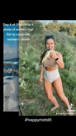 Day 4 of 31 posting a photo of women that fish to celebrate women's month #shorts #fishing #women