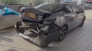 Ремонт Nissan Sylphy после столкновения, который стоит до 1000 долларов. Идеальное восстановление.