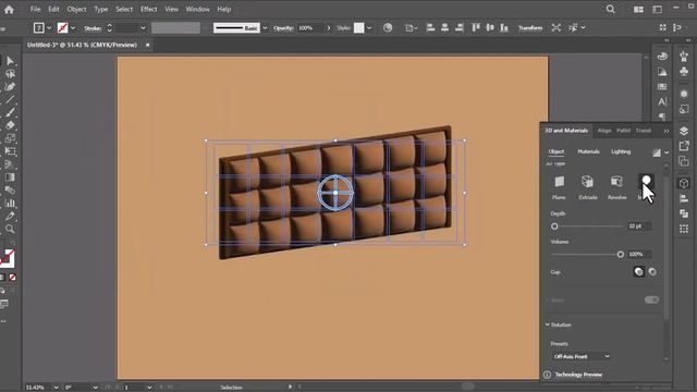 chocolate 3d Logo Design In Adobe Illustrator