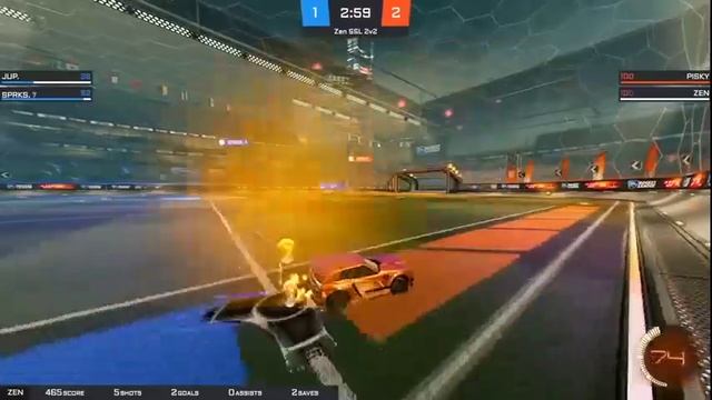 ZEN побеждает с невероятными трюками в Rocket League – вот как играют мастера! 🚀⚽✨ смотреть онлайн