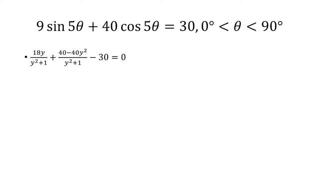 9 sin5𝜃+40 cos5𝜃=30, 𝜃 [0°,90°] смотреть онлайн