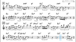 My One and Only Love Backing Track with Sheet Music for Alto Sax_270p_360p