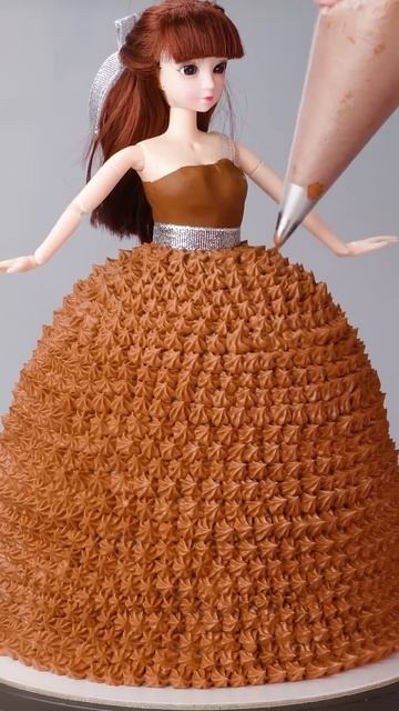 Brown Princess Cake Decorating Idea смотреть онлайн