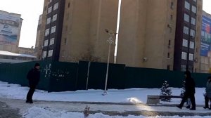 Кыргызстан, город Бишкек. Микрорайон Джал (февр. 2024)