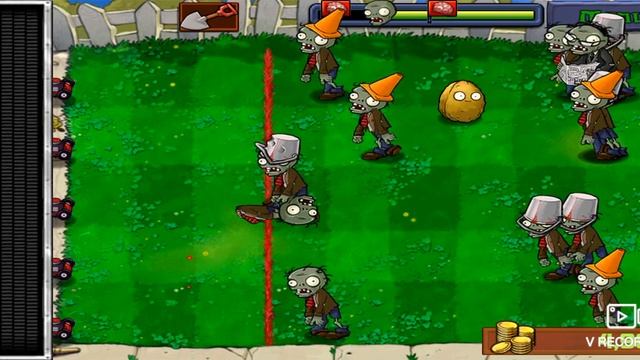 Продолжаем проходить кампанию с повышенной сложности в игре растения VS Зомби смотреть онлайн