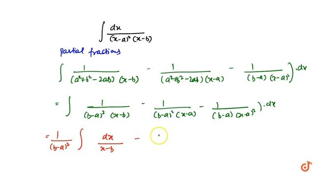`int(dx)/((x-a)^2(x-b))` (x-a)2(x-b). смотреть онлайн