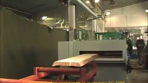 Кромкообрезной многопильный станок КС-1000 (видео)