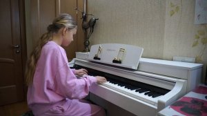 Бах Трёхголосная инвенция 13 ля минор Удод Ангелина 4 кл ДМШ Bach Three part inventions 13 a moll