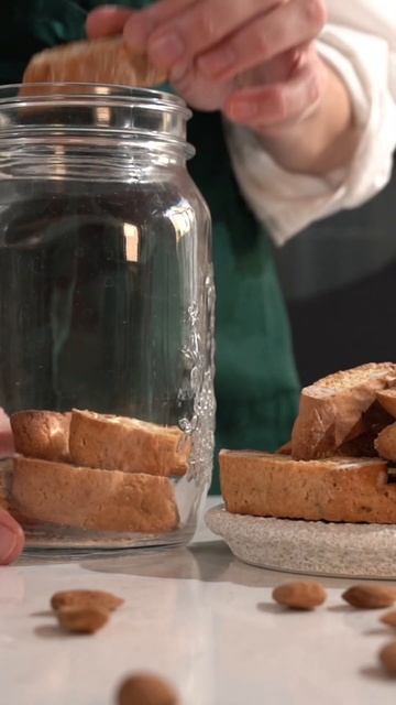 🍪 Печенье КАНТУЧЧИ #учимсяготовить #полезная_еда #итальянскаякухня #печенье #печеньеза5минут #хлеб