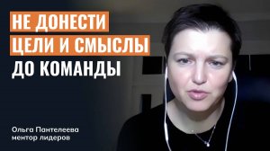 Руководитель не доносит цели и смыслы до команды