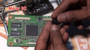 T-Con repairing method by replacing Gamma IC.#Pro Hack