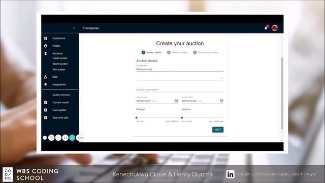 Kenechukwu Okoye & Henry Oluoma: Transporex – Final Project of Web & App Development Bootcamp