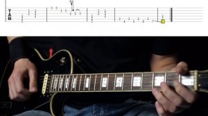 Как играть Back in black - AC/DC . Разбор для новичков. Простой разбор с табами. 15/365