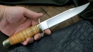 Атака нож Разведчика НР-40 (Х12МФ, береста)