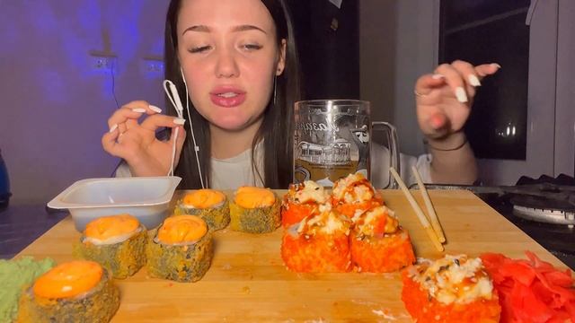 АСМР мукбанг роллы 🍣 / asmr ❣️ смотреть онлайн