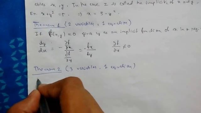 Calculus of Function of Several Variables- 10 Implicit Function