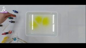 Эбру рисования на воде - Урок Одуванчики