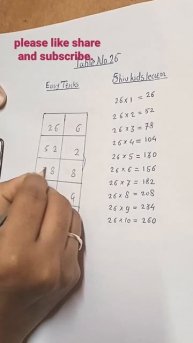 Table no.26 Easy Tricks |Easy Tricks Table 26| Easy Tricks for kids Table 26|