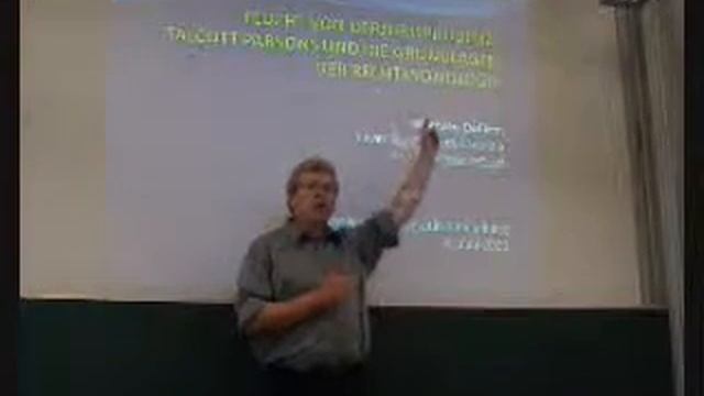 Talcott Parsons und die Rechtssoziologie (1/4), Mathieu Deflem (Heidelberg 2009) смотреть онлайн