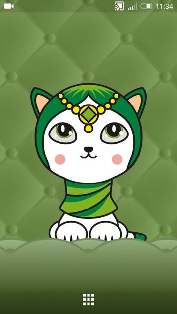 Модная кошка Няша Живые обои для Андроид