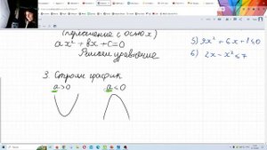 Теория по решению квадратных неравенств графическим методом
