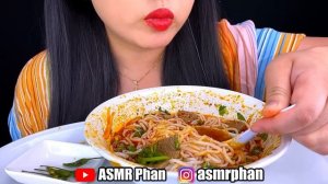 ASMR BEEF NOODLES “Bun Bo” Mukbang (NO Talking SLURPING Eating Sounds) ASMR Phan