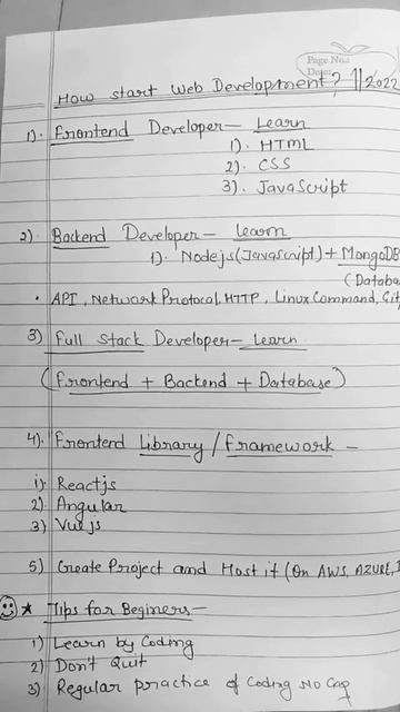 how start web development? ||2022|2023|2024|| complete roadmap for full stack developer