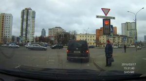 Проезд на красный сигнал светофора