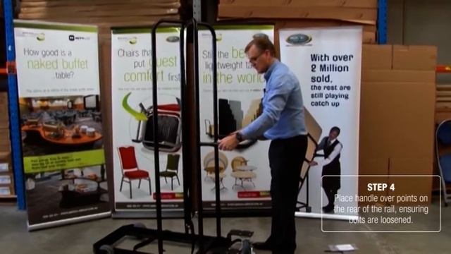 MityLite SwiftSet Folding Chair Cart смотреть онлайн