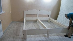 двуспальная кровать из натурального дерева своими руками