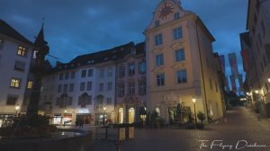 Шаффхаузен, Швейцария 🇨🇭 Уютная вечерняя прогулка по историческому Старому городу Шаффхаузена