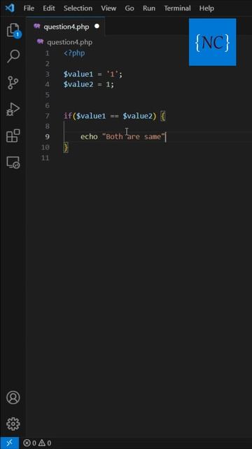 What is the difference between “==” and “===” operator in php? #php #phptutorials #phpscripts #php